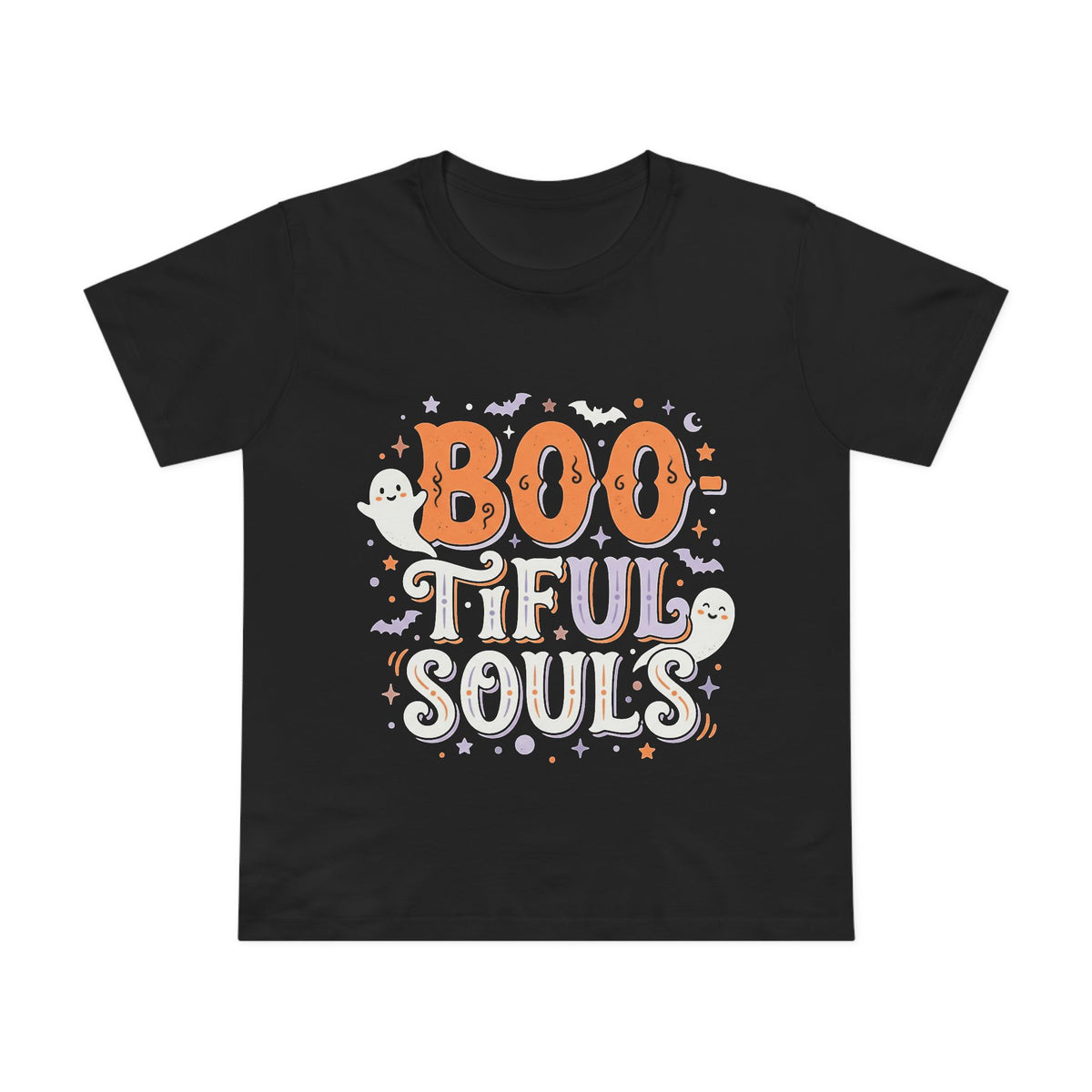 Boo-tiful Souls T-Shirt | Halloween ghost lettering, bats
