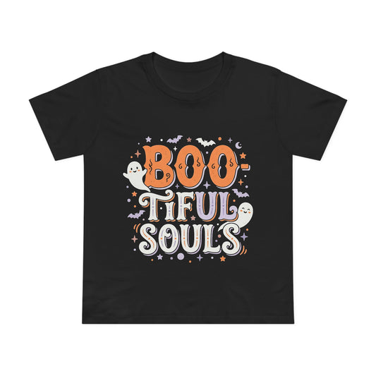 Boo-tiful Souls T-Shirt | Halloween ghost lettering, bats