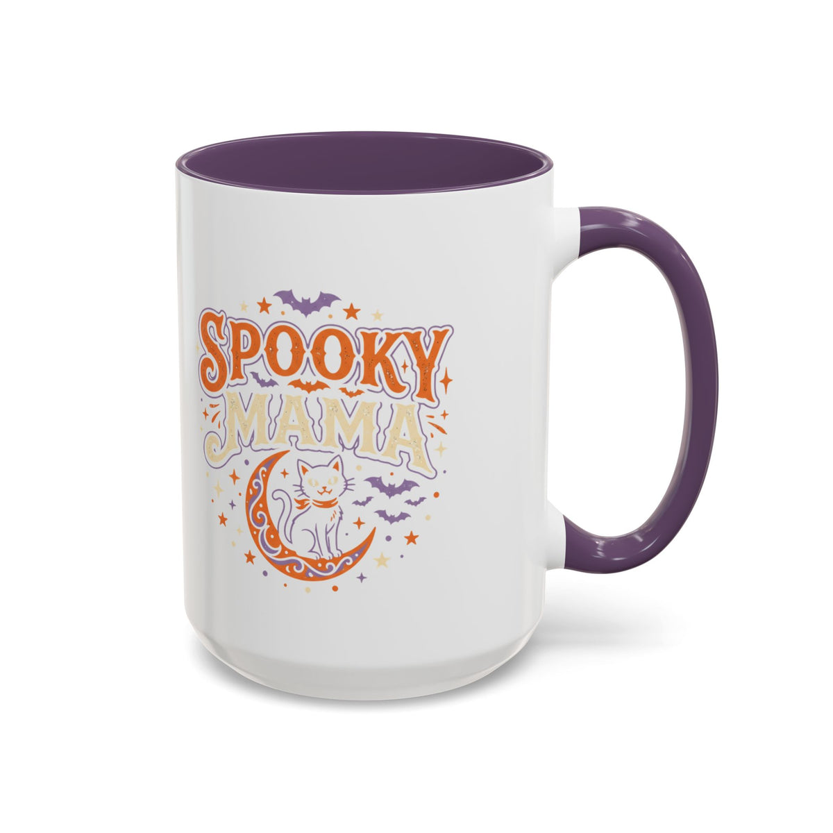 Spooky Mama Cat mug | Accent Coffee Mug