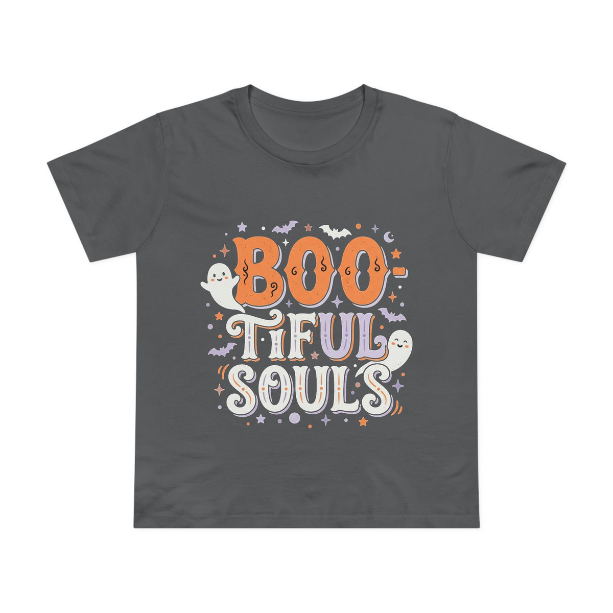 Boo-tiful Souls T-Shirt | Halloween ghost lettering, bats