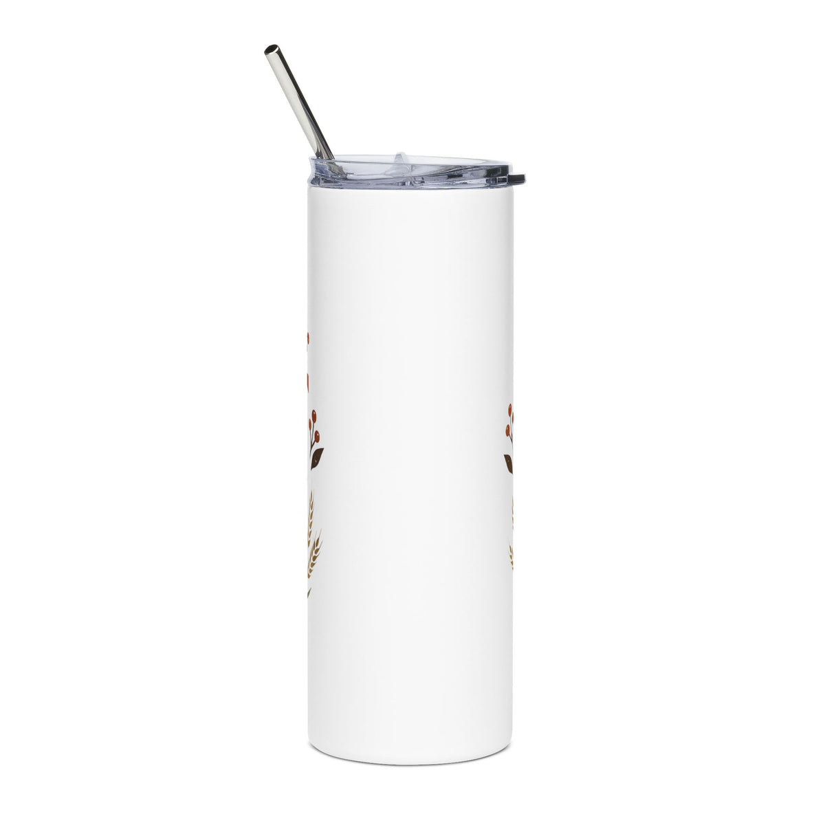 Harvest Mama 20oz Stainless Steel Tumbler – Autumn Floral Pumpkin Travel Cup