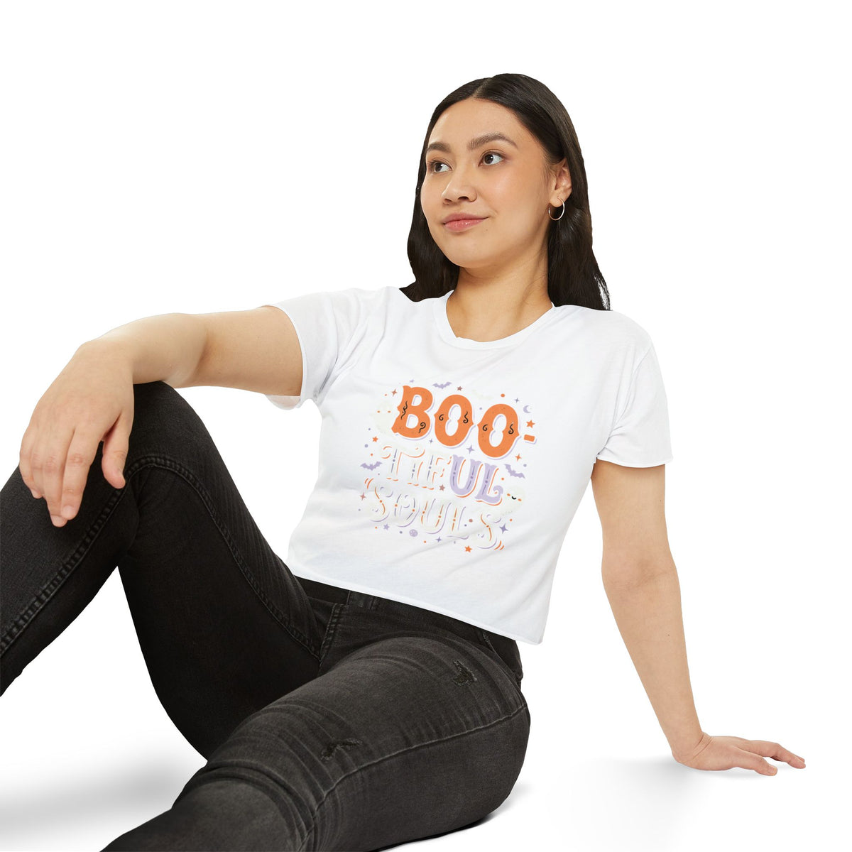 BOO-tiful Souls Crop Top | Halloween spooky lettering