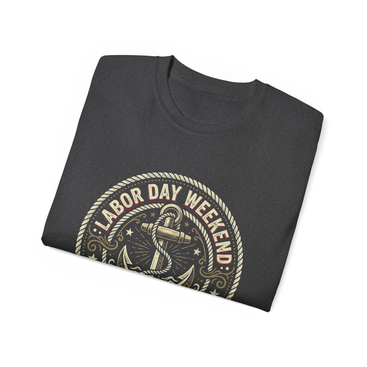 Labor Day Weekend Anchor Tee — Nantucket & New England Nautical Shirt
