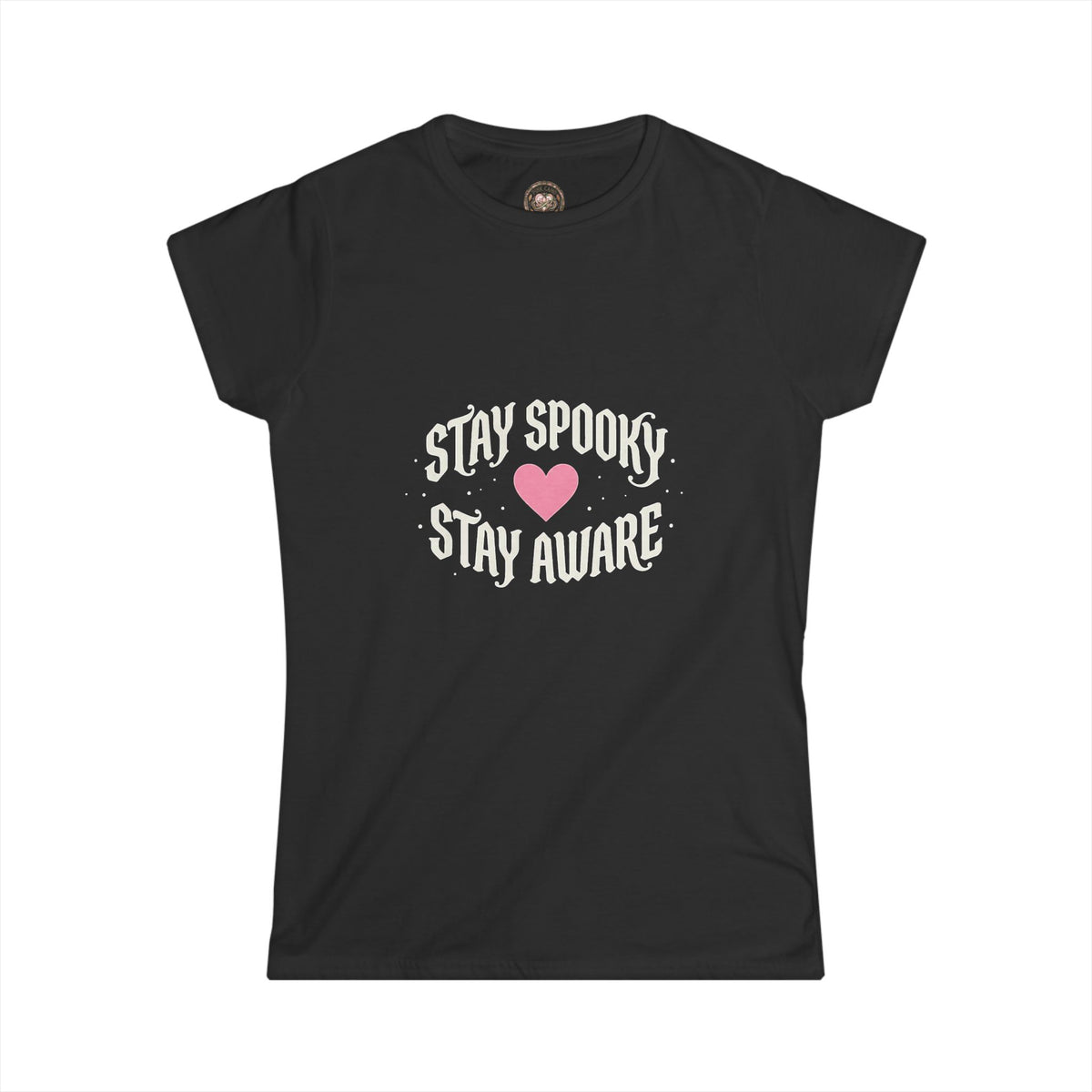Women's Black Softstyle Tee — Classic Everyday Crewneck