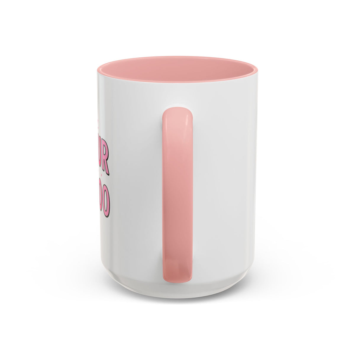Not Your Basic Boo Coffee Mug — Cute Pink Ghost Accent Mug (11/15oz)