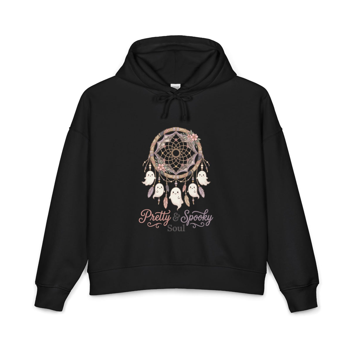 Dreamcatcher Hoodie — "Pretty & Spooky Soul" Boho Graphic Hoodie