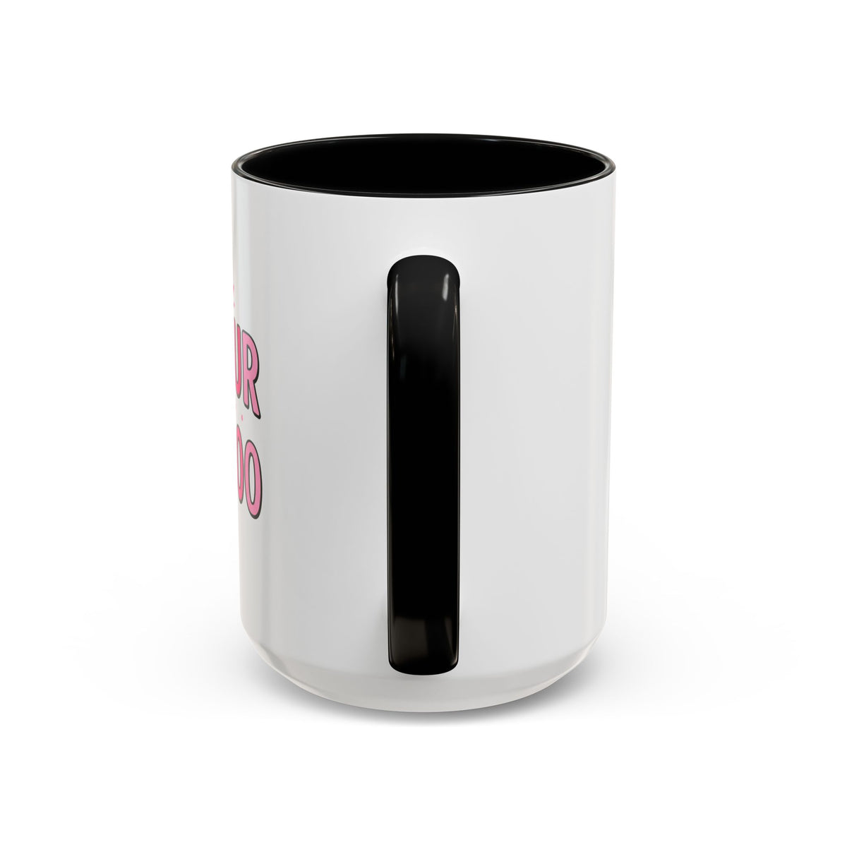 Not Your Basic Boo Coffee Mug — Cute Pink Ghost Accent Mug (11/15oz)
