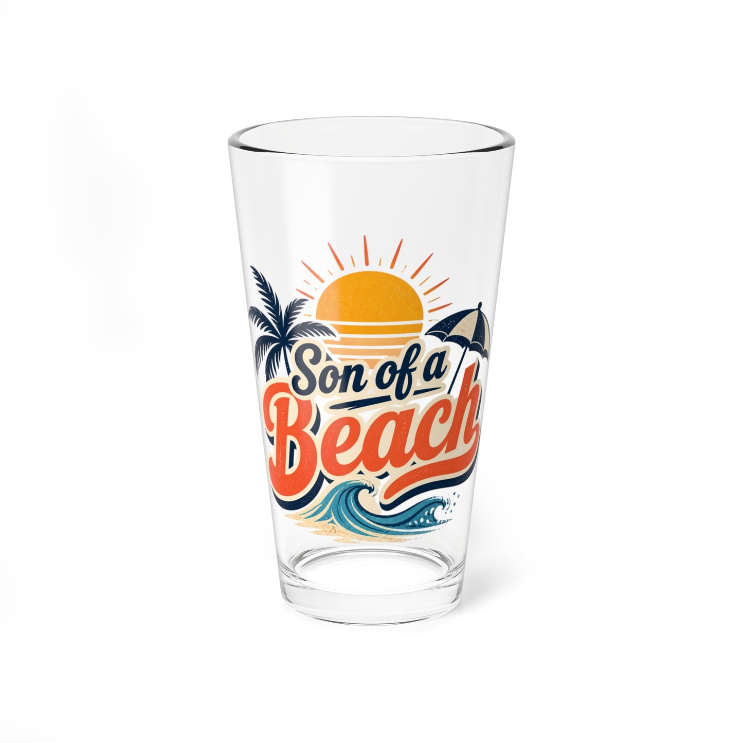 Mixing Glass - "Son of a Beach" Tropical 16oz Cocktail Glass