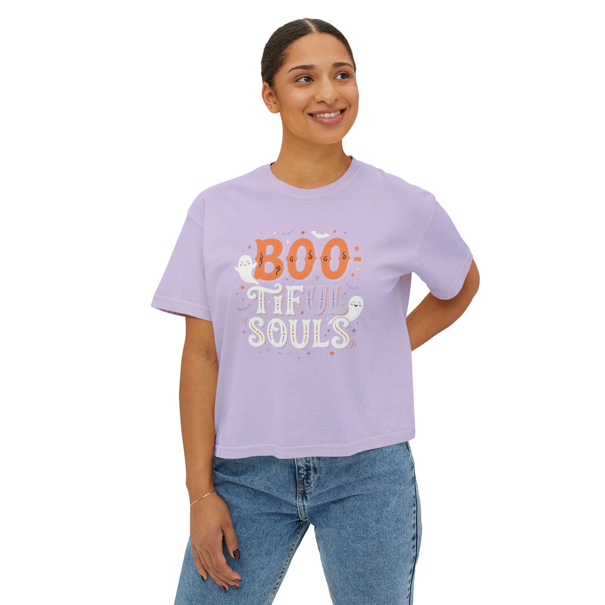 Boo-tiful Souls Tee | Halloween ghosts, pastel spooky design