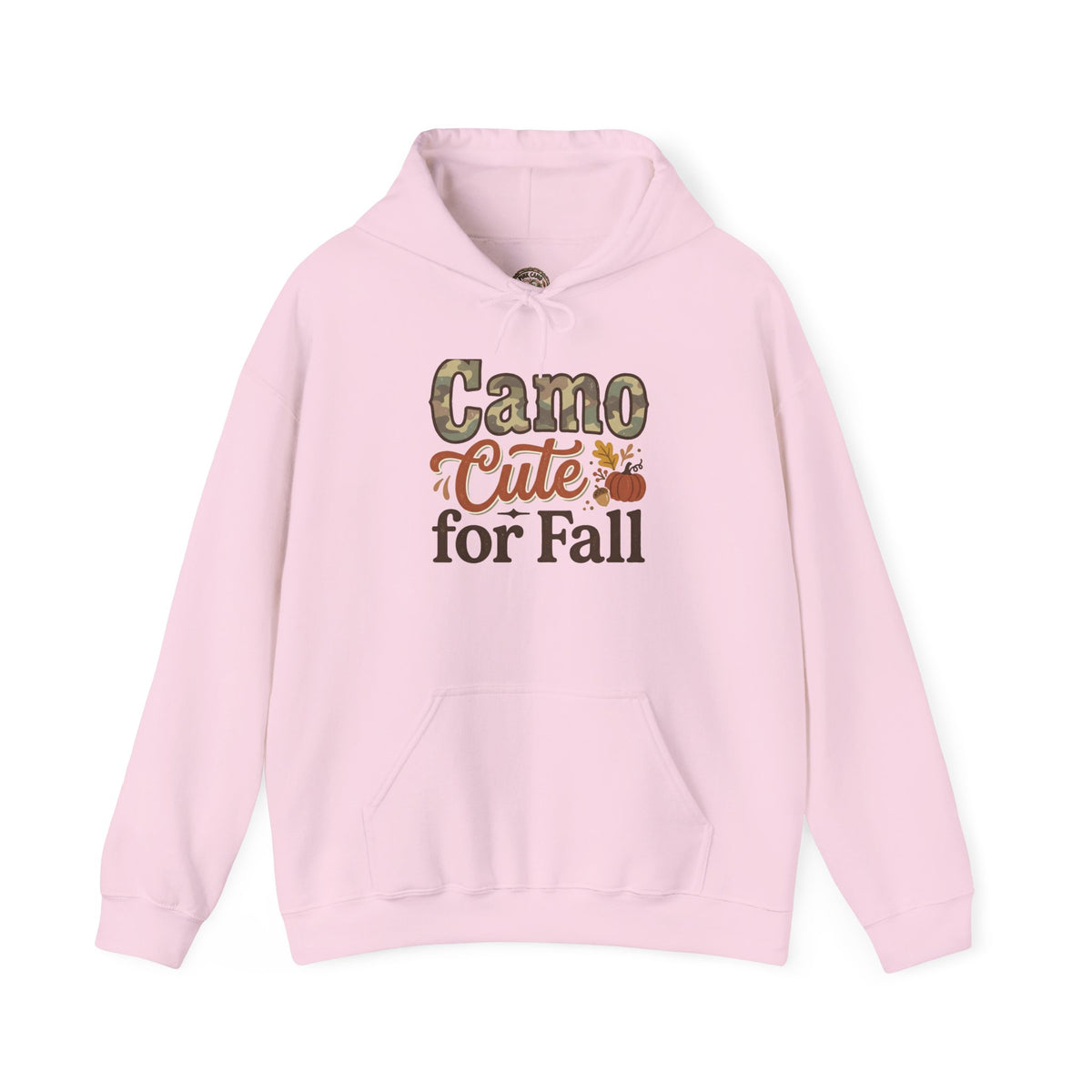 Camo Cute for Fall Hoodie — Autumn Camo Graphic Pullover for Women & Kids