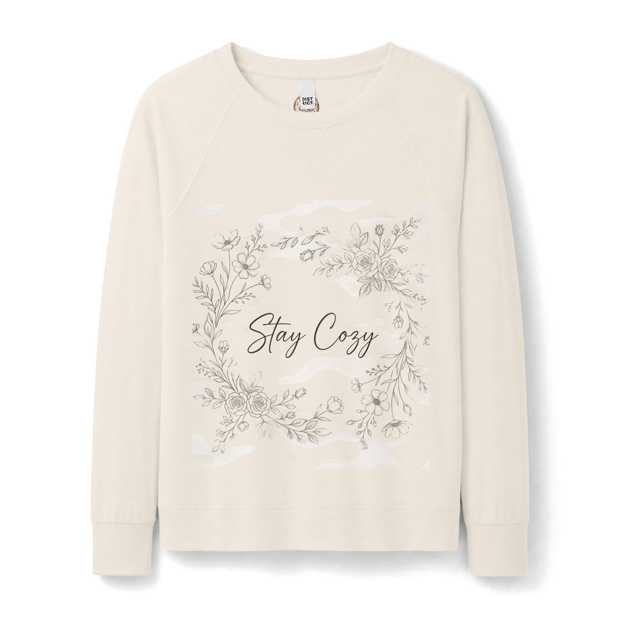 Stay Cozy Floral Crewneck Sweatshirt