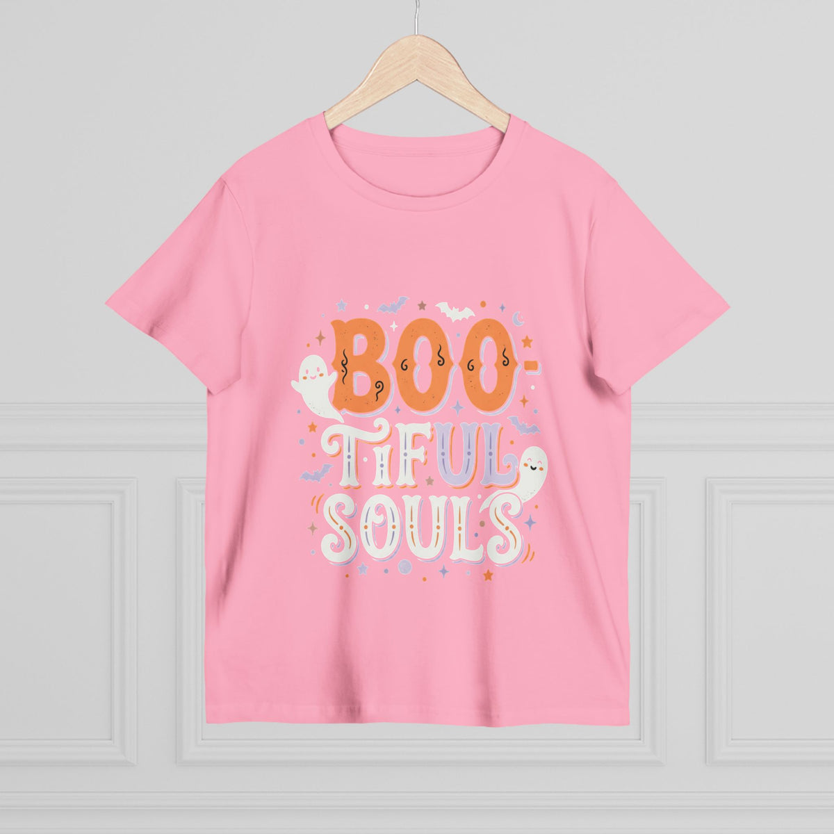 Boo-tiful Souls T-Shirt | Halloween ghost lettering, bats