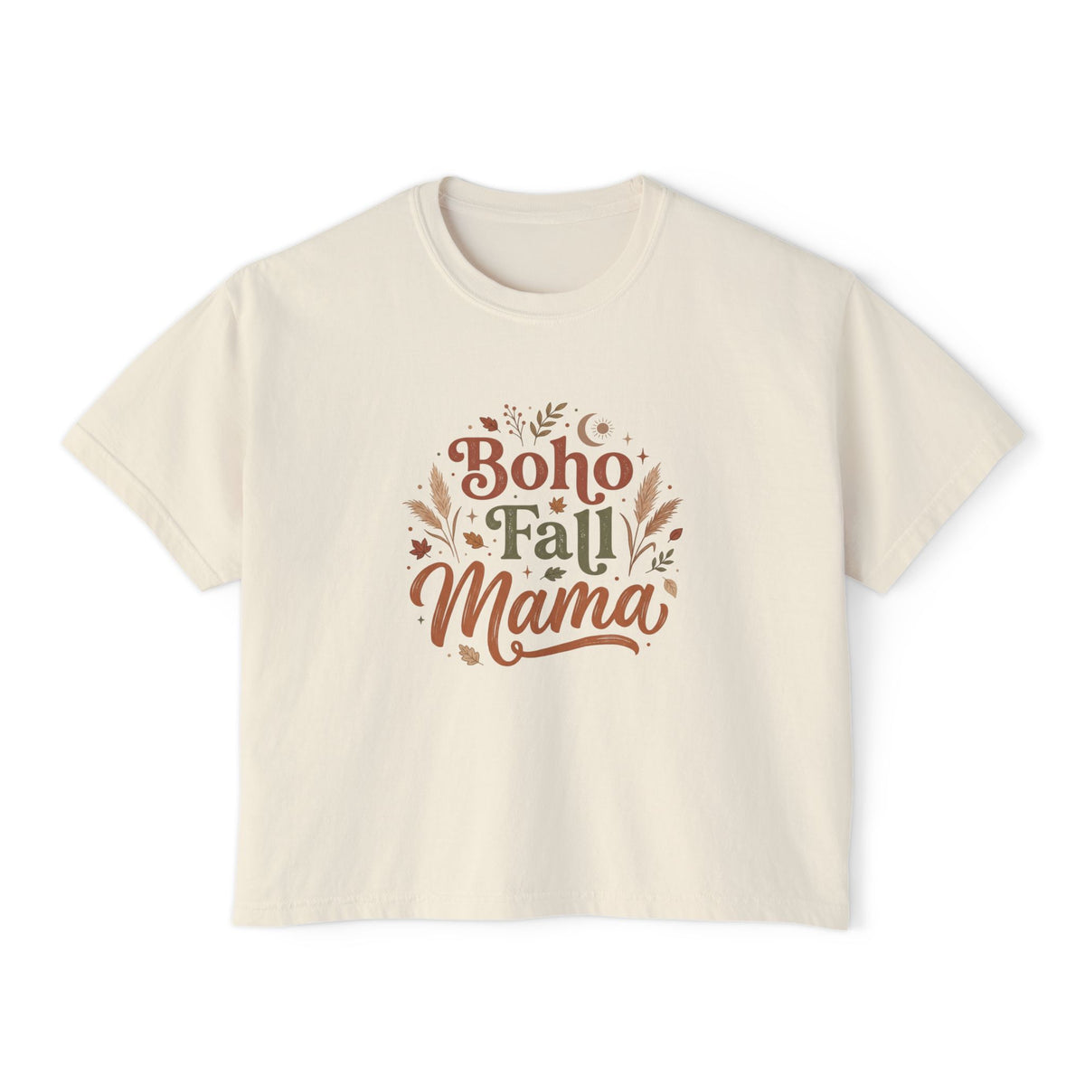 Boho Fall Mama Boxy Tee