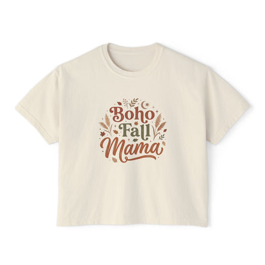 Boho Fall Mama Boxy Tee