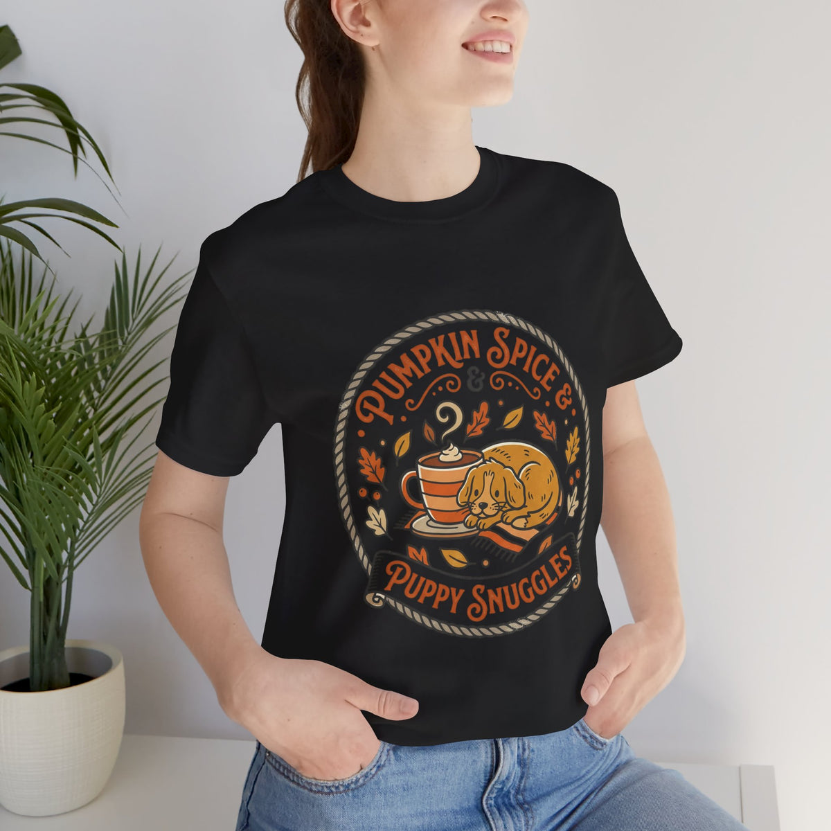Pumpkin Spice & Puppy Snuggles Tee
