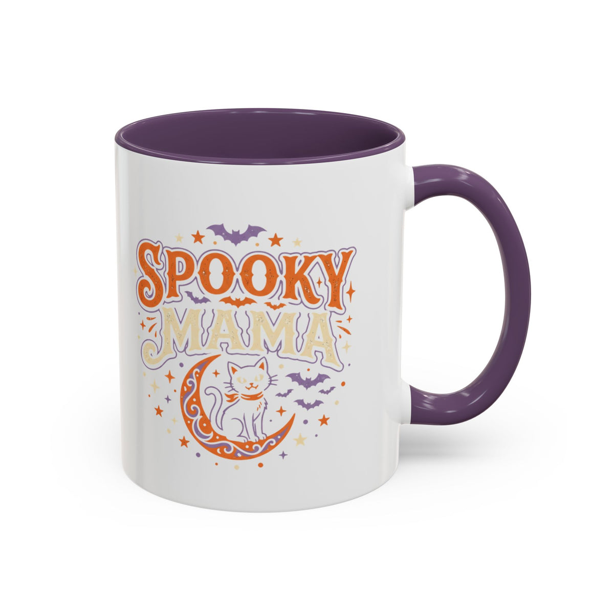 Spooky Mama Cat mug | Accent Coffee Mug