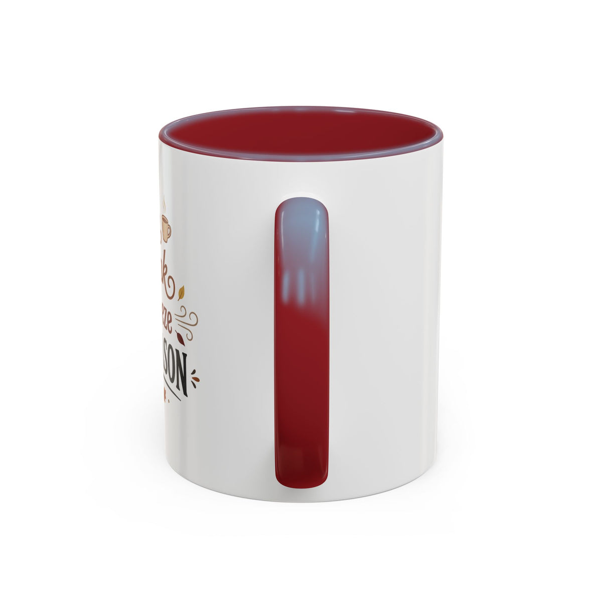Cozy Season Accent Coffee Mug – "Warm Drink, Cold Breeze"