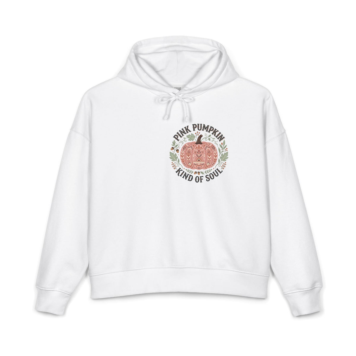 Pink Pumpkin Hoodie — "Pink Pumpkin Kind of Soul" Women's Organic Pullover