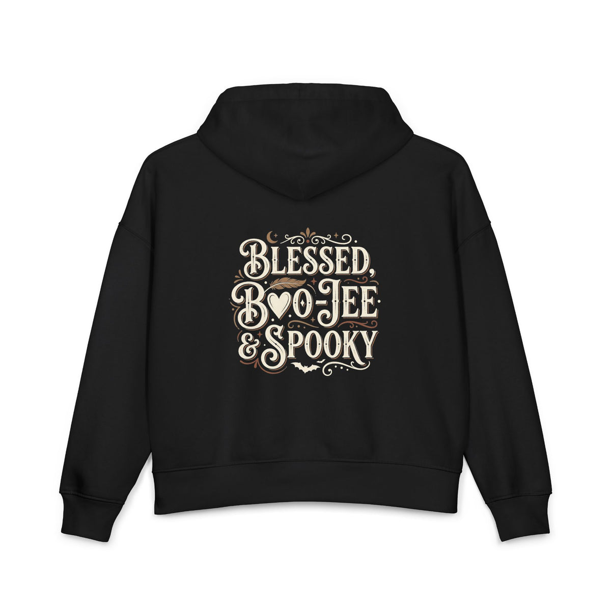Hoodie — "Blessed, Bo•Jee & Spooky" Graphic Women's Halloween Hoodie