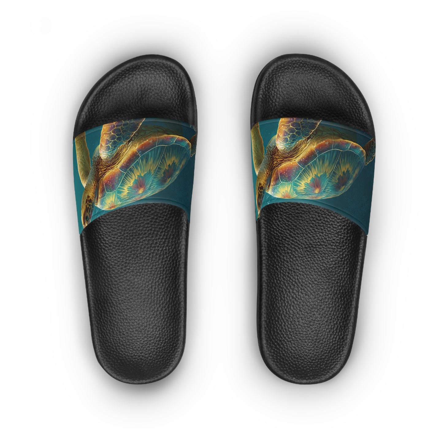 Abstract Jellyfish Slide Sandals – Ocean-Inspired Women's Beach Slides