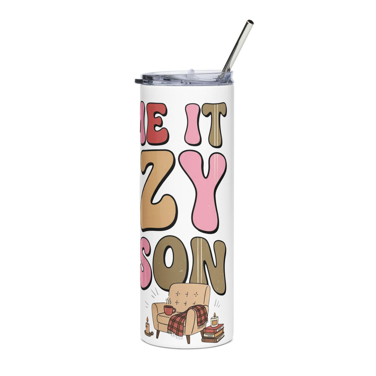 Skinny Tumbler — "Black Coffee Season" Retro 20oz Stainless Steel Travel Cup
