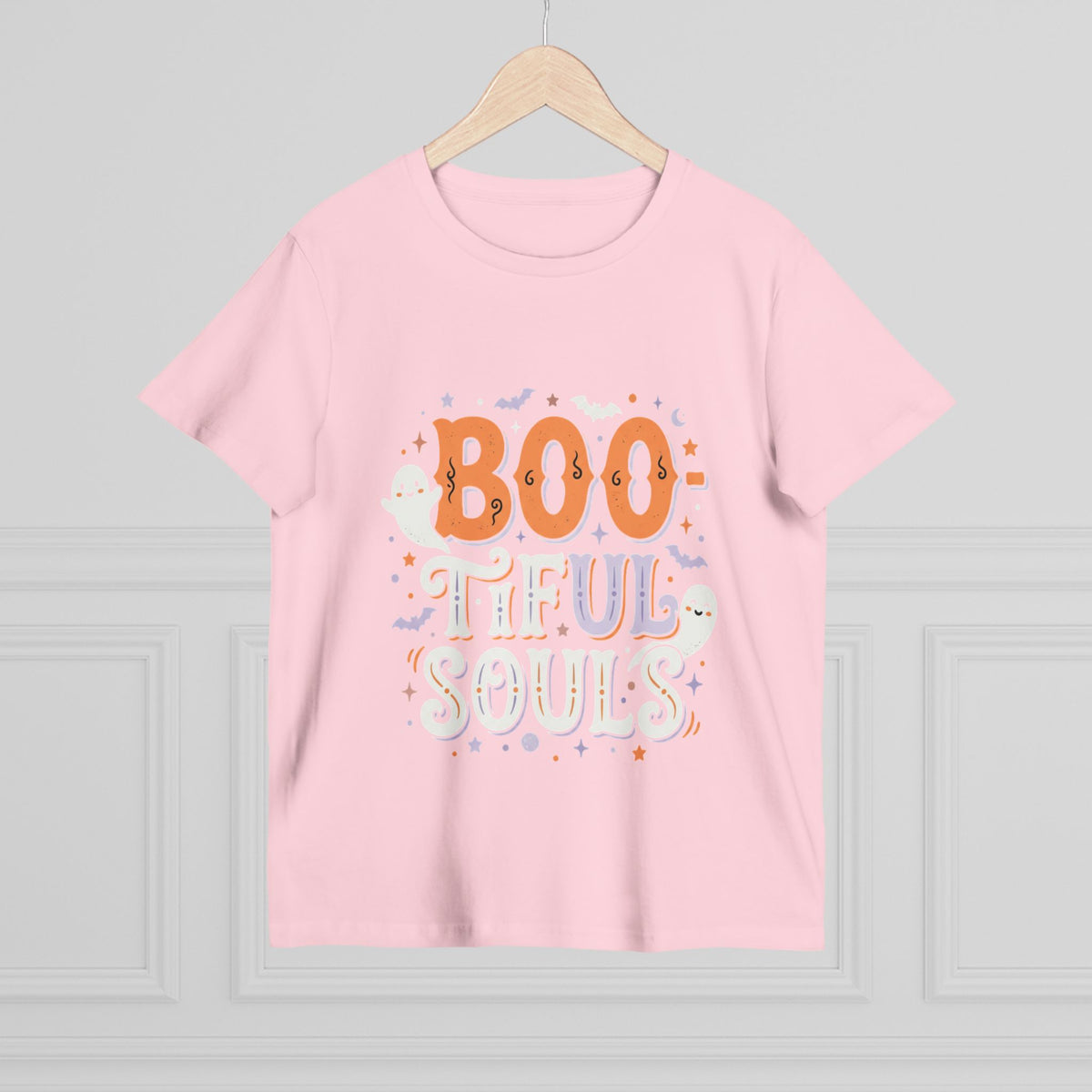 Boo-tiful Souls T-Shirt | Halloween ghost lettering, bats