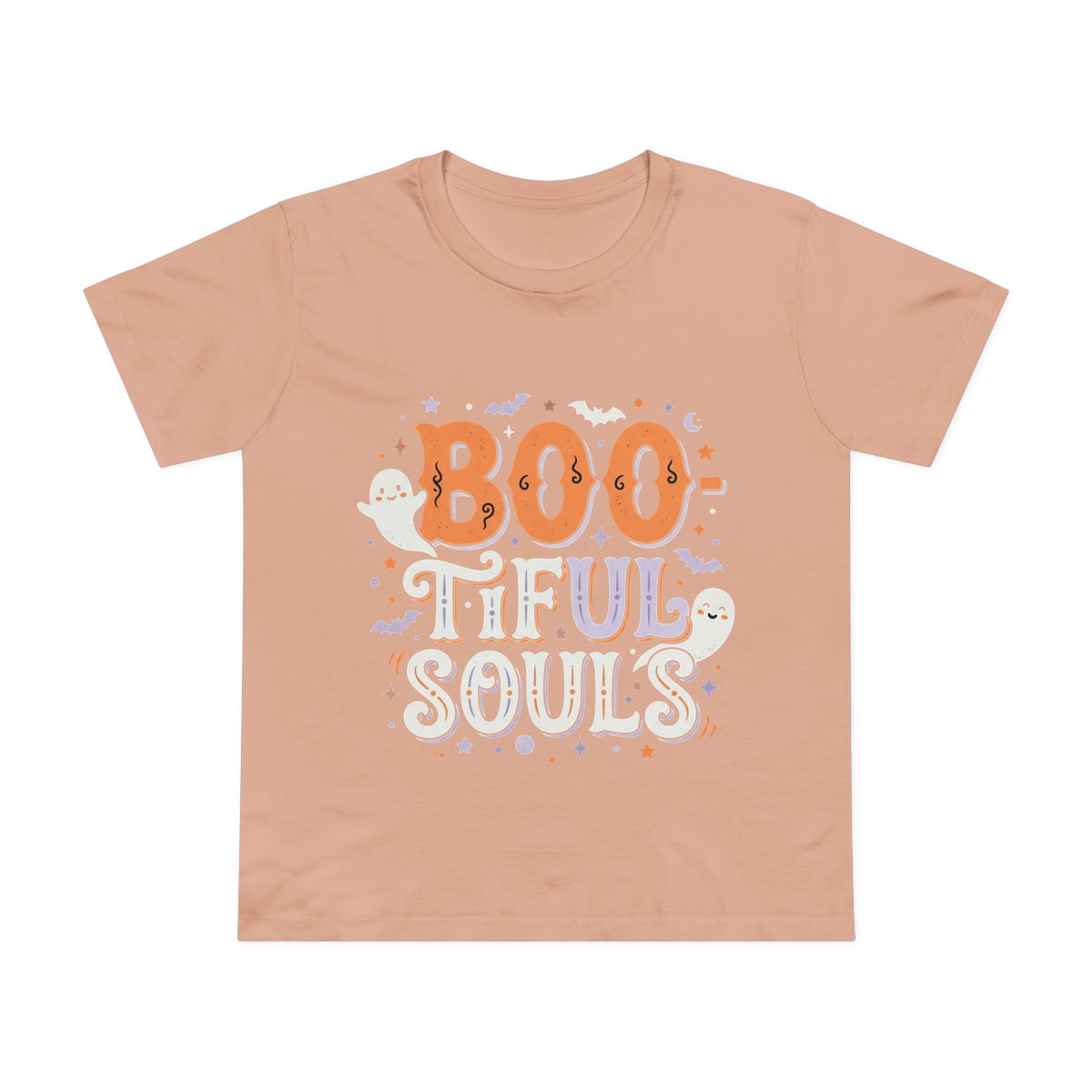 Boo-tiful Souls T-Shirt | Halloween ghost lettering, bats