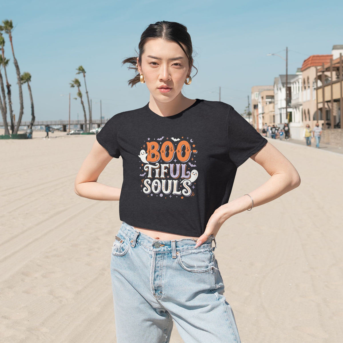 Boo-tiful Souls Tee | Halloween ghost lettering