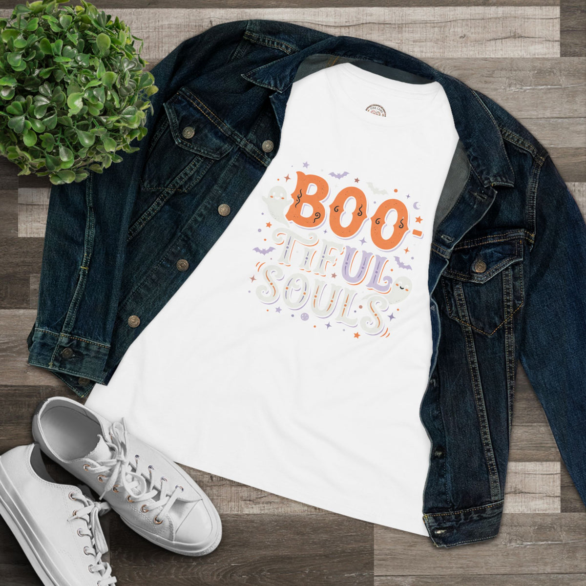 BOOtiful Souls T-Shirt | Halloween ghost typography tee