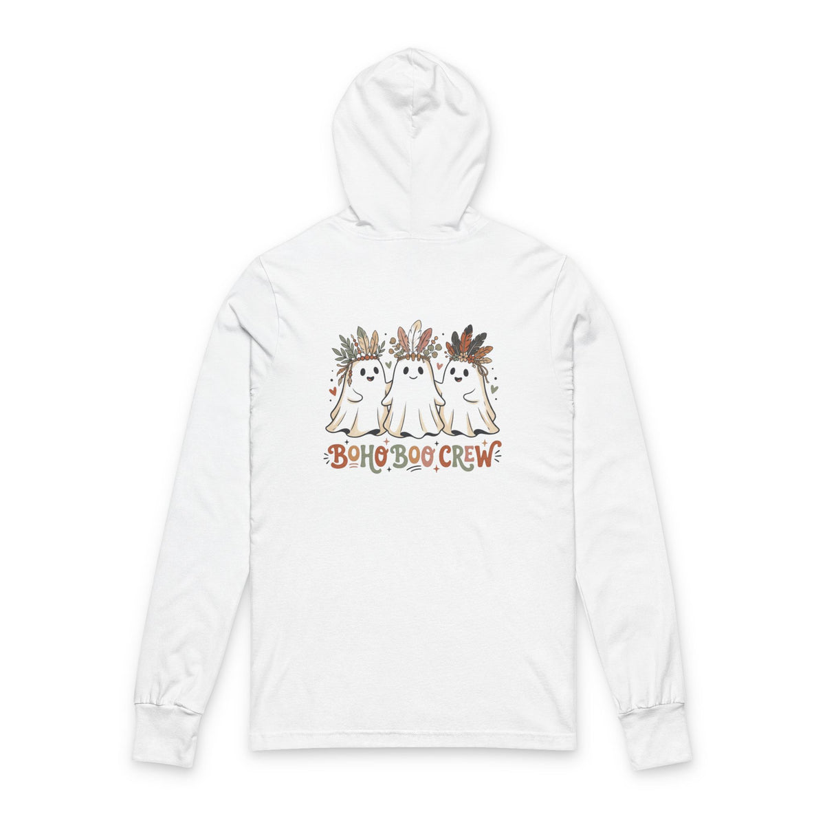Boho Boo Crew Hooded Long Sleeve Tee