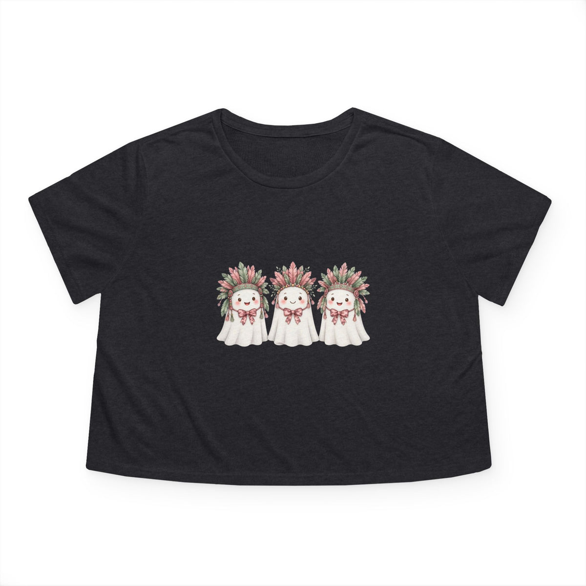 Ghost Trio Floral Cropped Tee