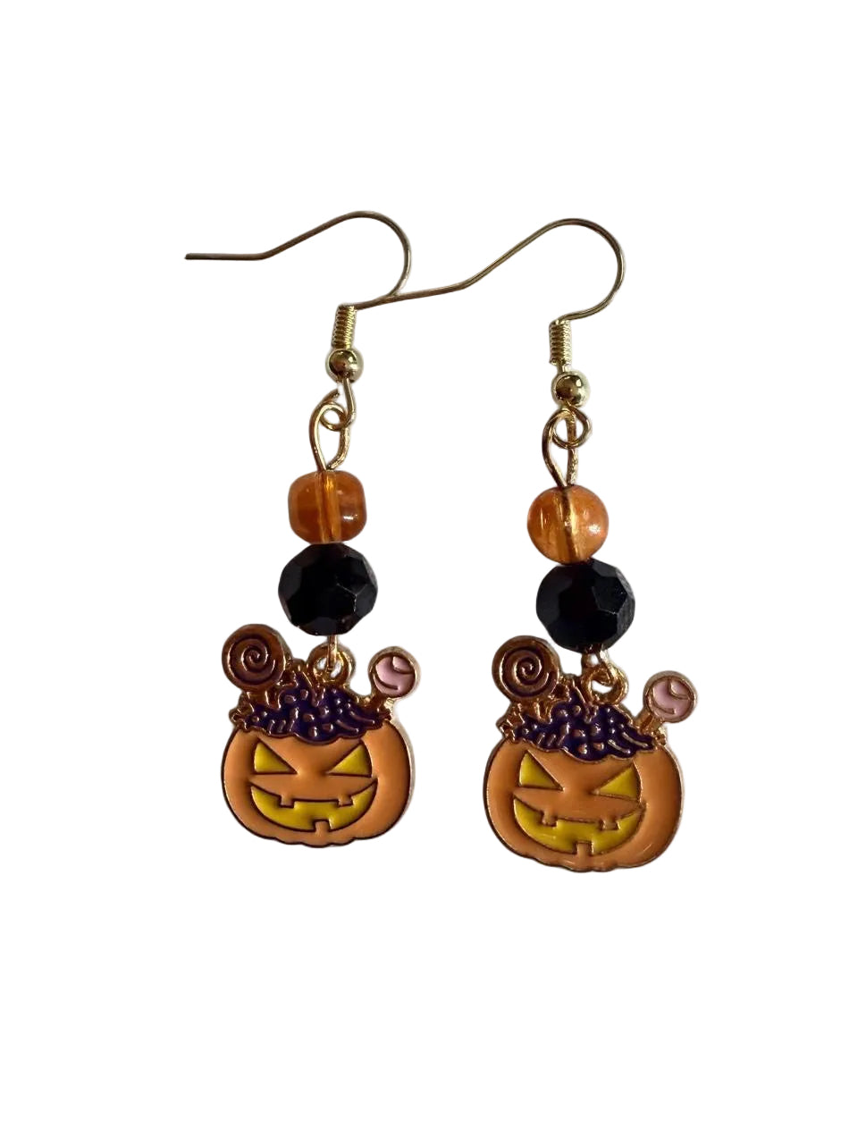 Boo-tiful Jack-O’-Lantern Earrings | Halloween Dangle Earrings | Boo-tiful Souls Collection