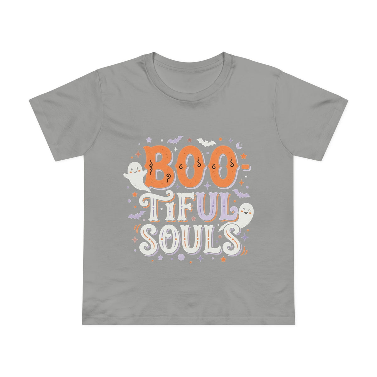 Boo-tiful Souls T-Shirt | Halloween ghost lettering, bats