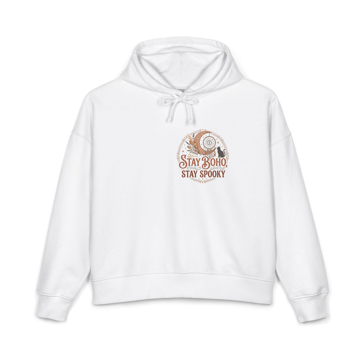 Boho Spooky Hoodie — "Stay Boho, Stay Spooky" Women’s Organic Hoodie