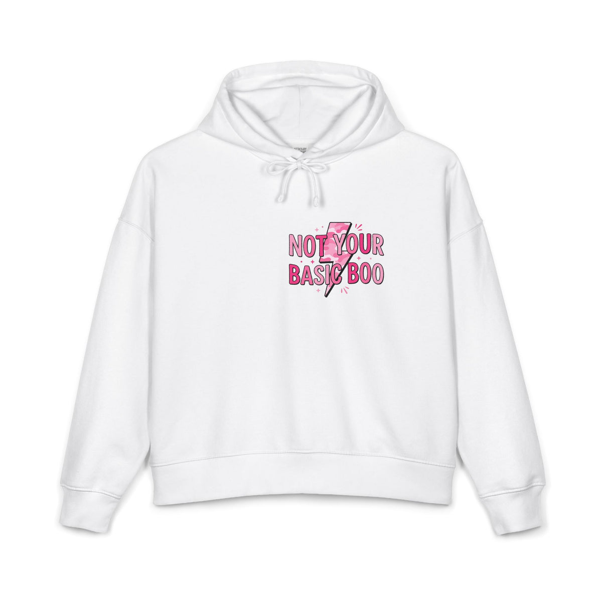 Not Your Basic Boo Hoodie — Women's Graphic Organic Cotton