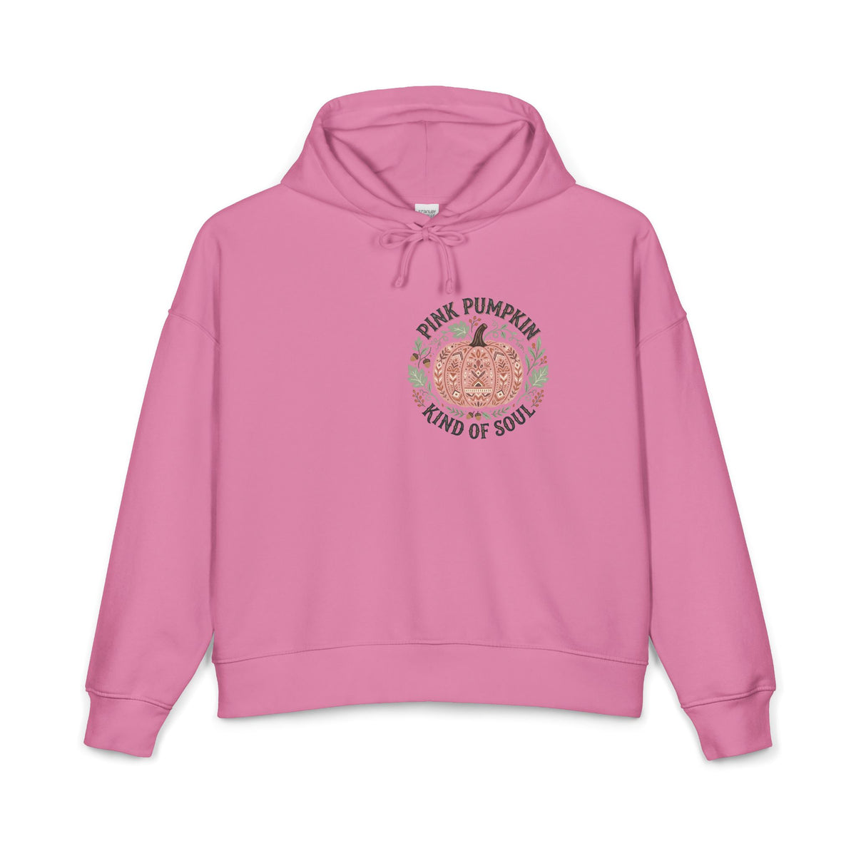 Pink Pumpkin Hoodie — "Pink Pumpkin Kind of Soul" Women's Organic Pullover