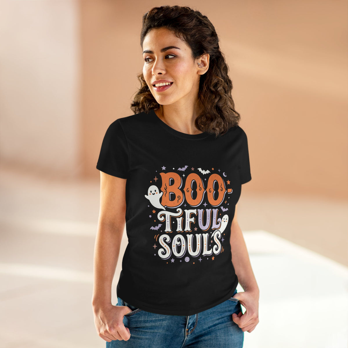 Boo-tiful Souls Tee | Halloween ghosts, bats, spooky lettering