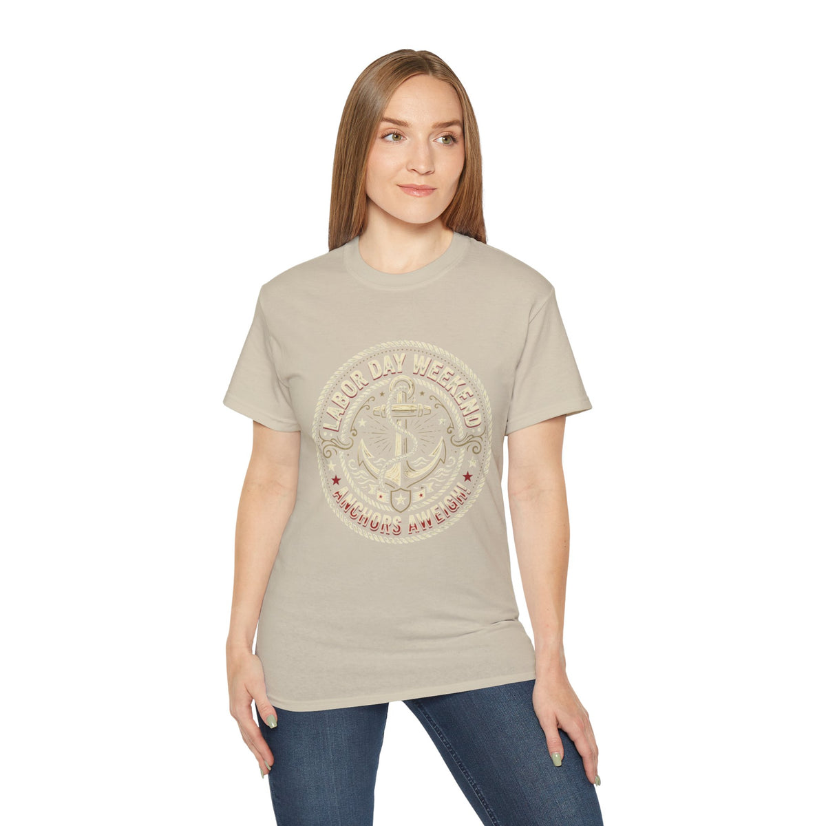 Labor Day Weekend Anchor Tee — Nantucket & New England Nautical Shirt