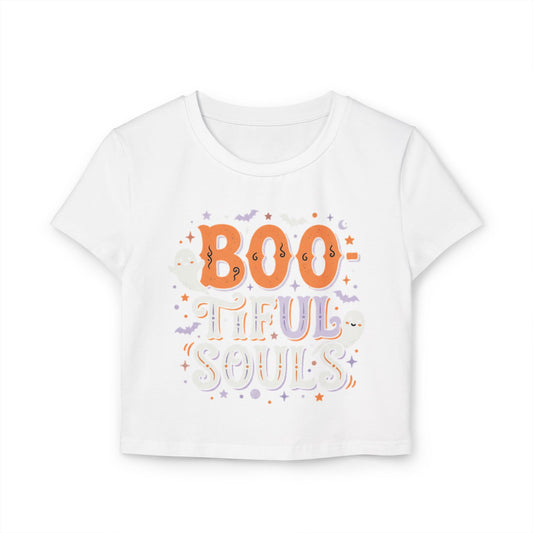 Boo-tiful Souls Tee | Halloween Crop Top