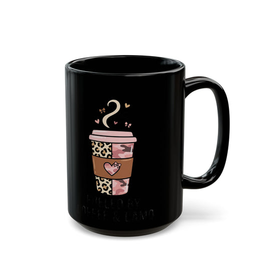 Leopard Pink Coffee Cup Mug – Cute Travel Cup Design, ‘Coffee Queen’ Gift