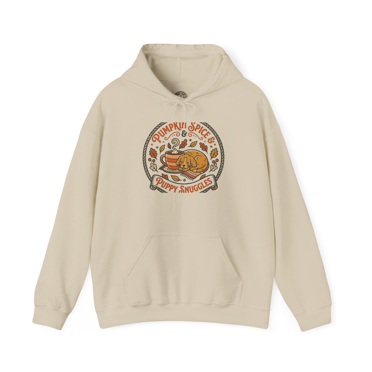 Pumpkin Spice Puppy Snuggles Hoodie