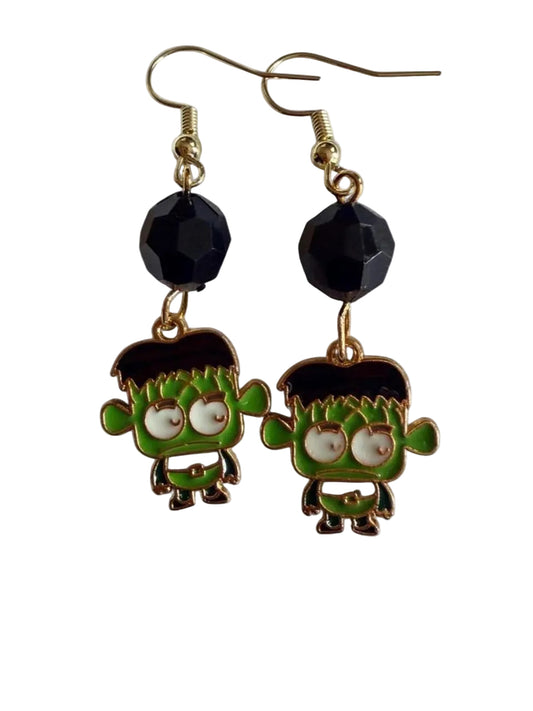 Boo-tiful Frankie Monster Earrings | Halloween Dangle Earrings | Boo-tiful Souls Collection