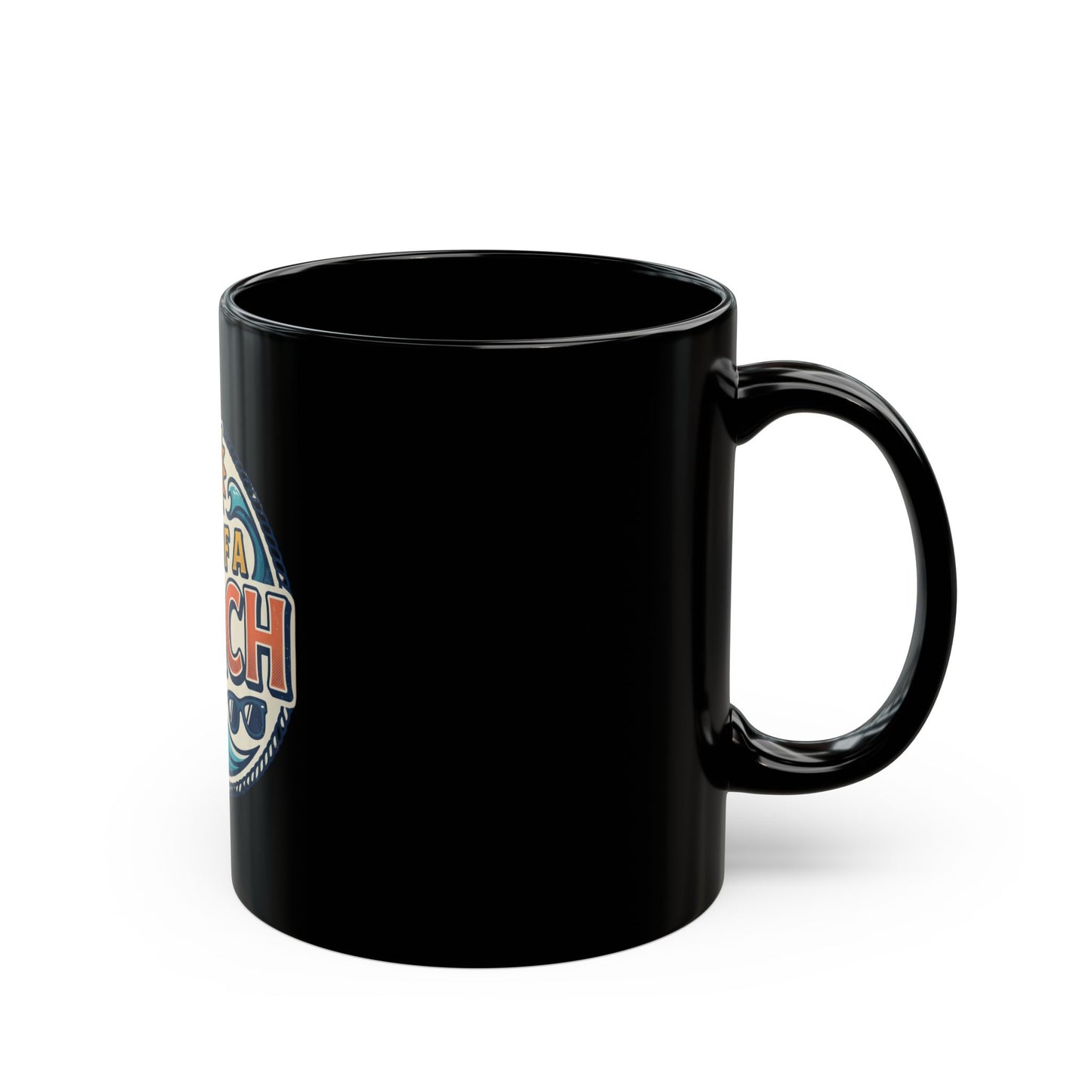 Son of a Beach Mug – Funny Beach Coffee Cup, Summer Sun & Waves Design (11oz/15oz)