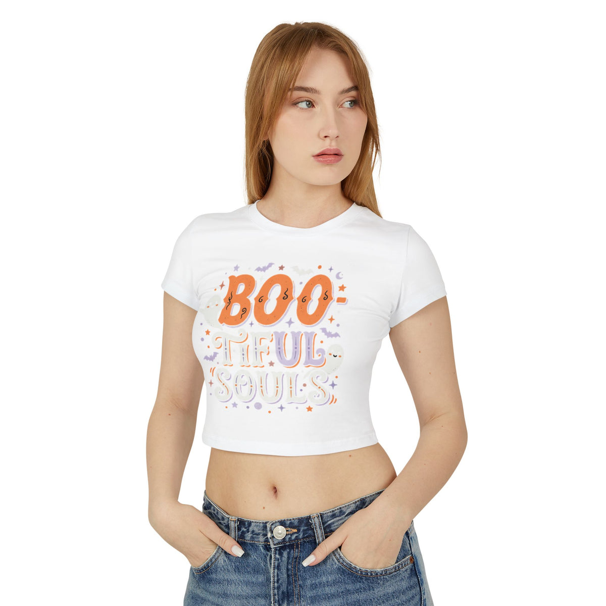 Boo-tiful Souls Tee | Halloween Crop Top