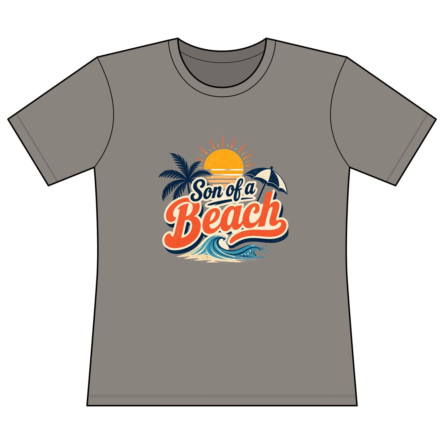 Son of a Beach Graphic Tee — Women's Beach Vacation Surf Shirt