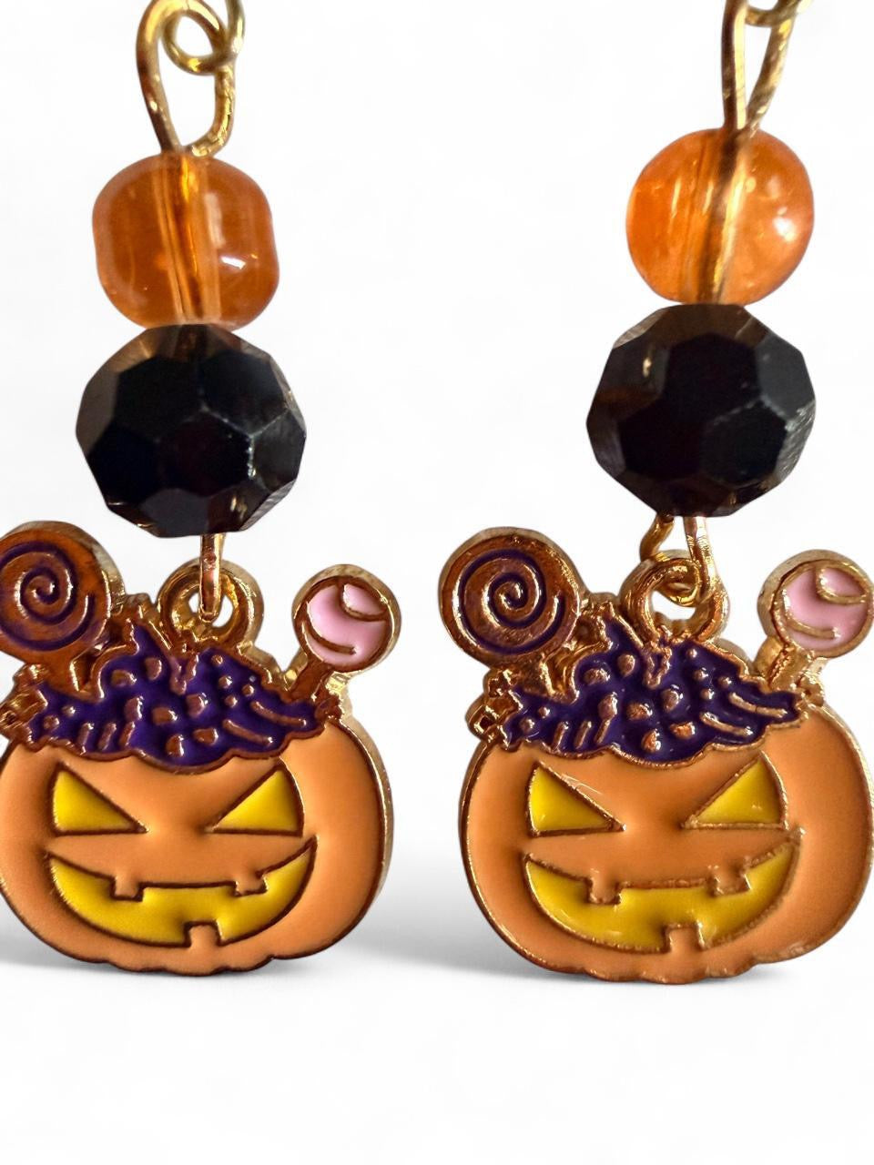 Boo-tiful Jack-O’-Lantern Earrings | Halloween Dangle Earrings | Boo-tiful Souls Collection