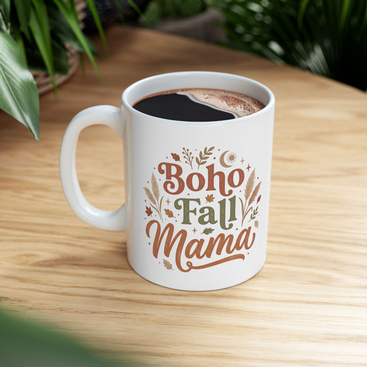 Mama Autumn Mug – Cozy Fall Ceramic Coffee Cup (11oz & 15oz)