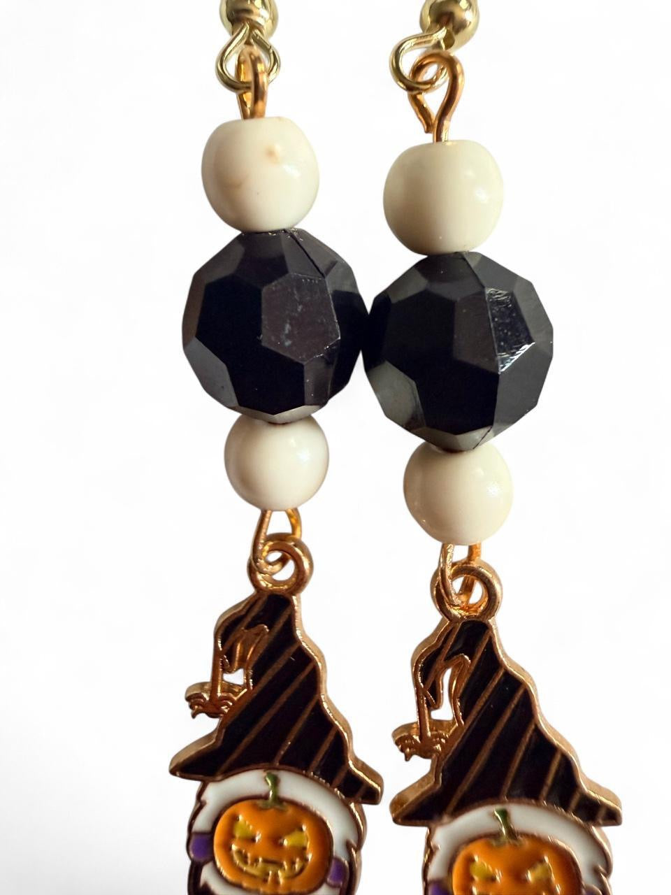 Boo-tiful Halloween Gnome Earrings | Jack O’Lantern Gnome Dangle Earrings | Cute Halloween Earrings | Boo-tiful Souls Collection