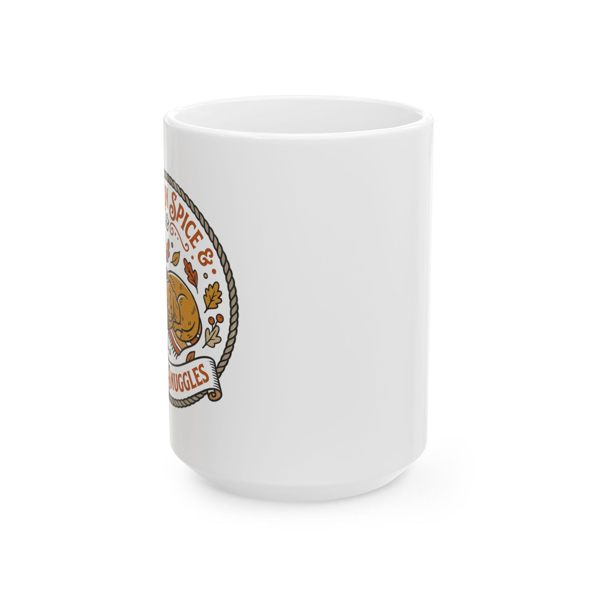 Spice & Snuggles Pumpkin Latte Ceramic Mug (11oz/15oz)