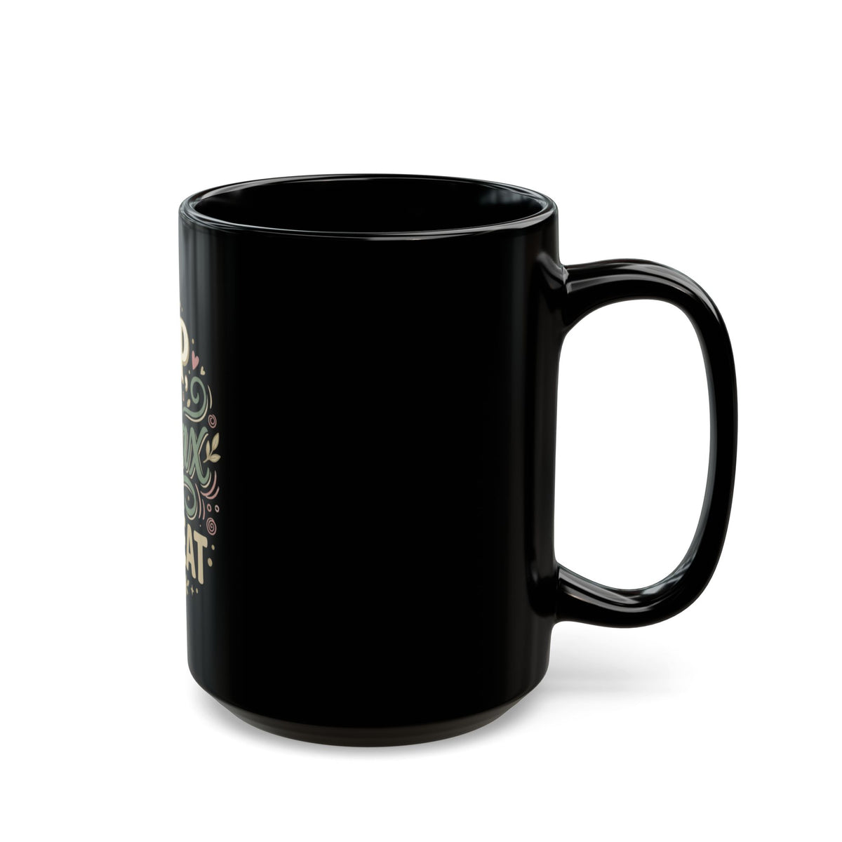 Sip, Relax, Repeat Mug – Black Ceramic Coffee Cup (11oz/15oz)